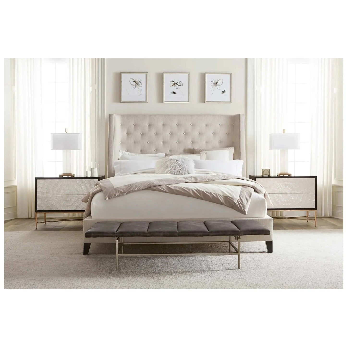 Bernhardt Ardmore Bench Seat, lifestyle setting