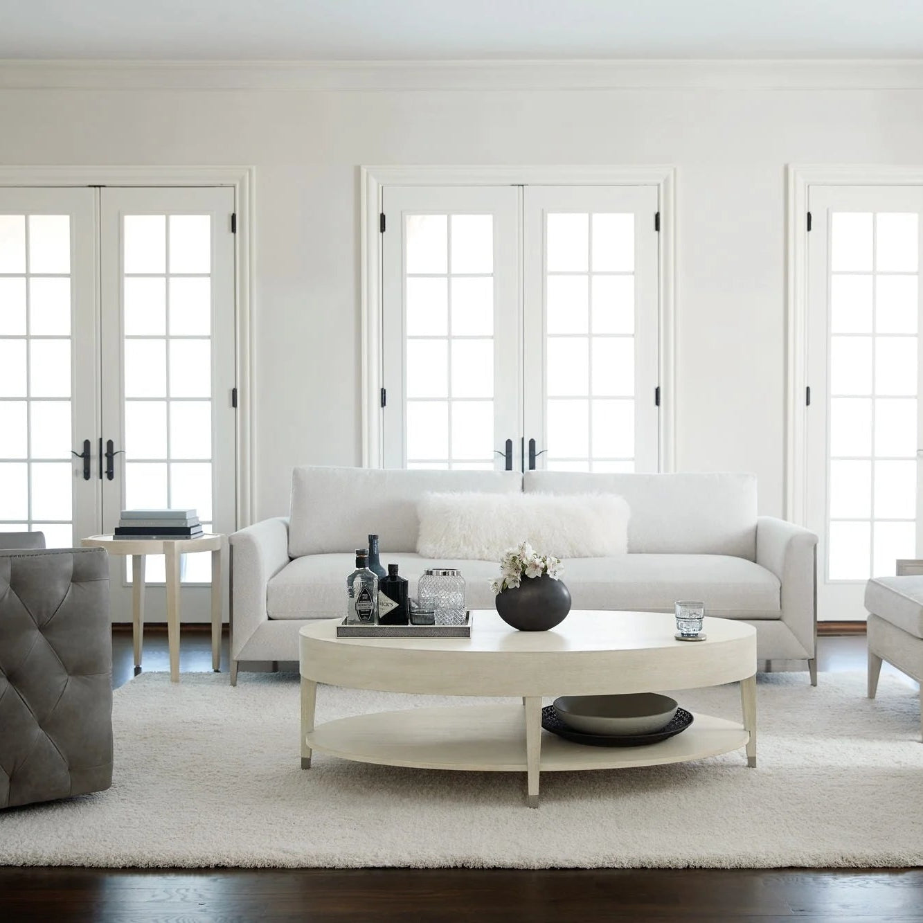 Bernhardt East Hampton Side Table, lifestyle setting