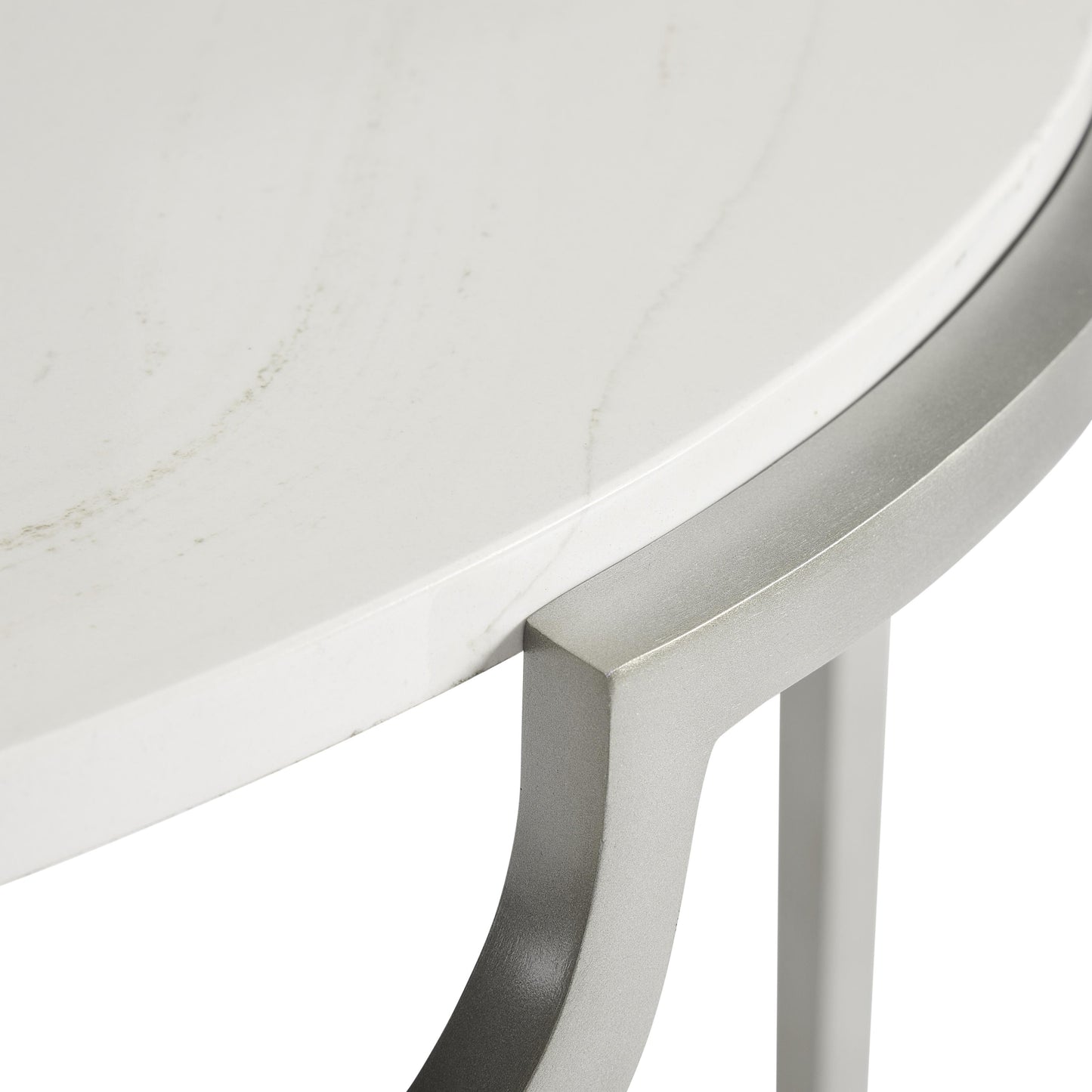 Bernhardt Morello Side Table in oval, detail view