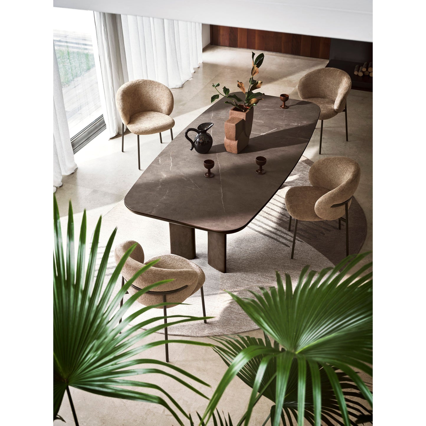 Sandy Fixed Dining Table