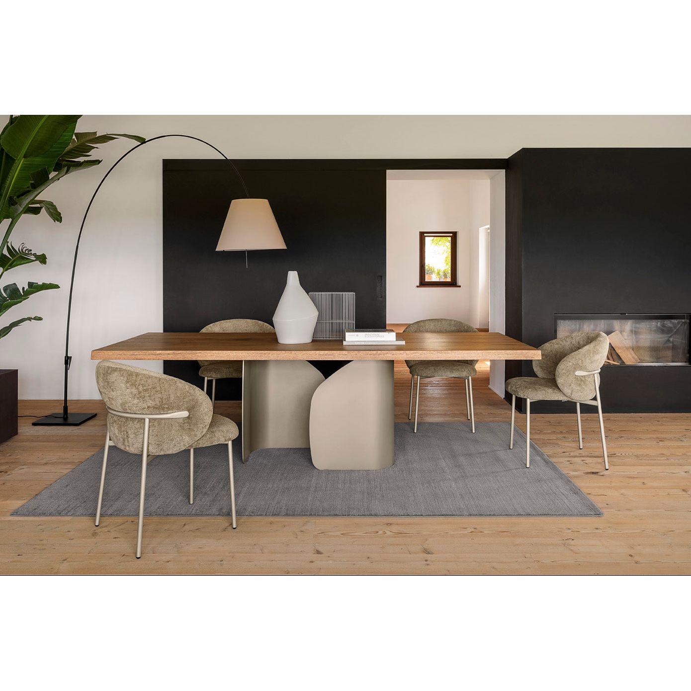 Twins Fixed Dining Table