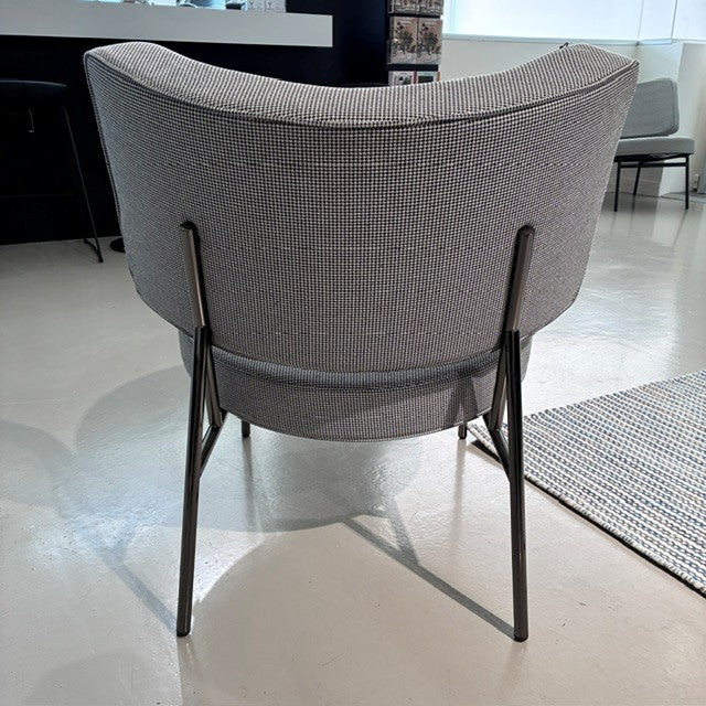 Coco Armchair - Black Nickel/Pixel