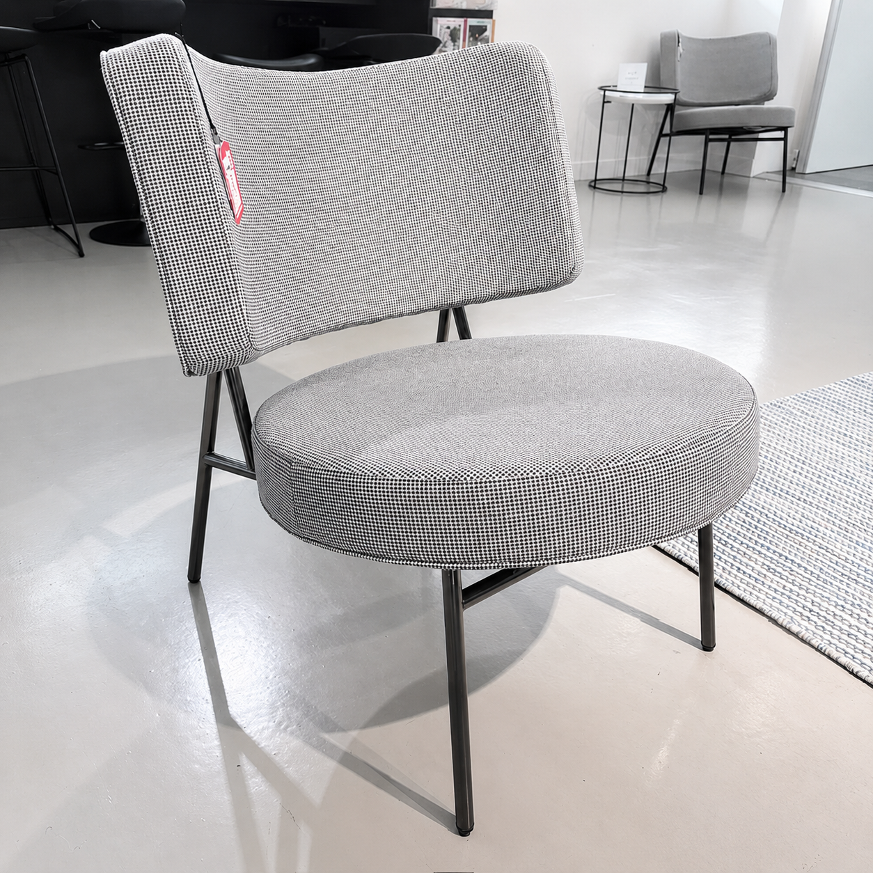 Coco Armchair - Black Nickel/Pixel