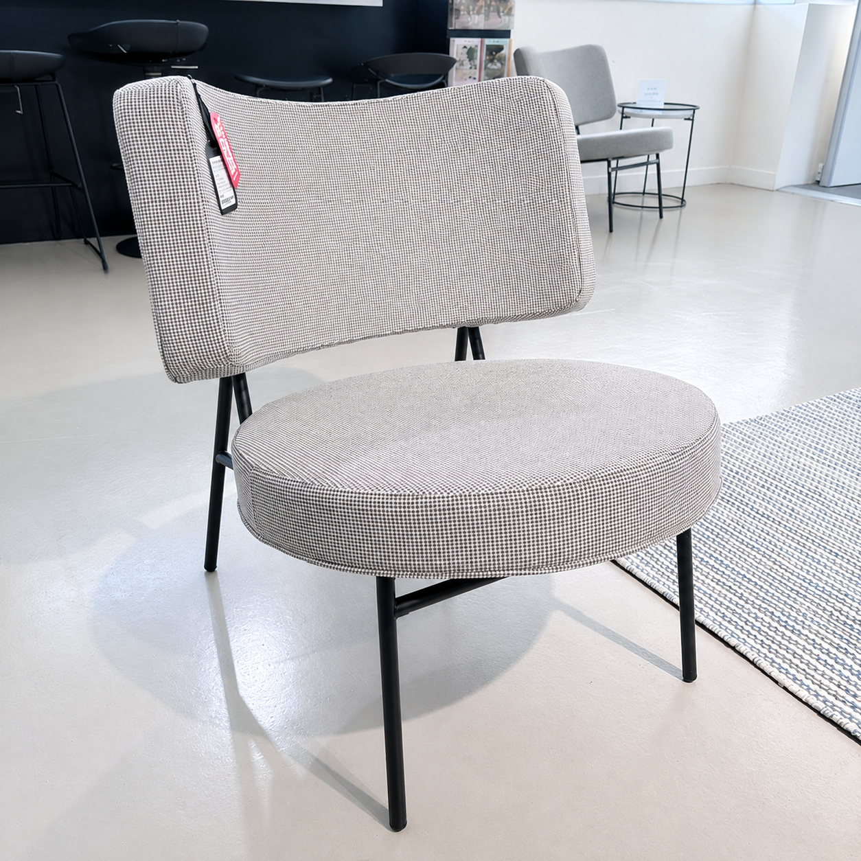 Coco Armchair - Matt Black/Pixel