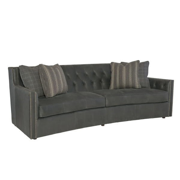 Candace Sofa - Charcoal Leather