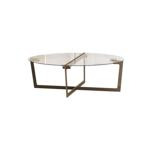 Cross Round Coffee Table