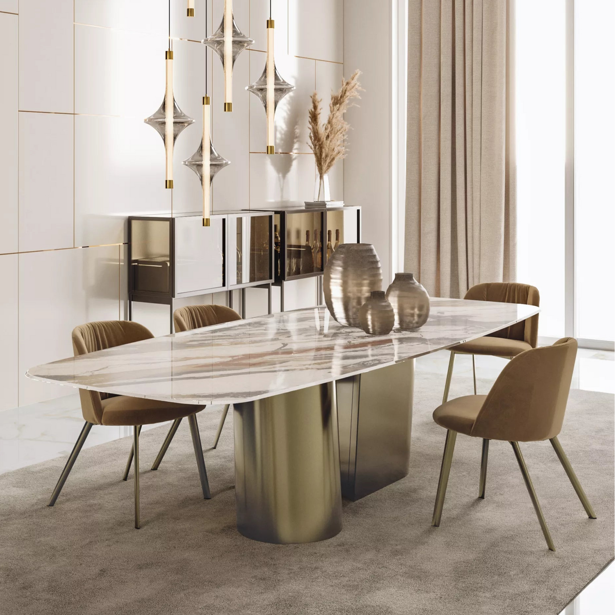 Kimono Fixed Dining Table