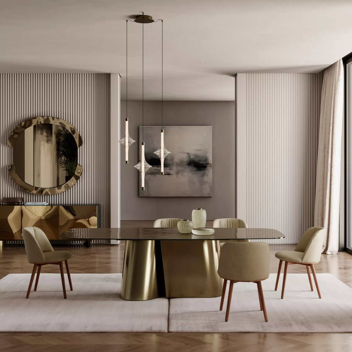 Kimono Fixed Dining Table