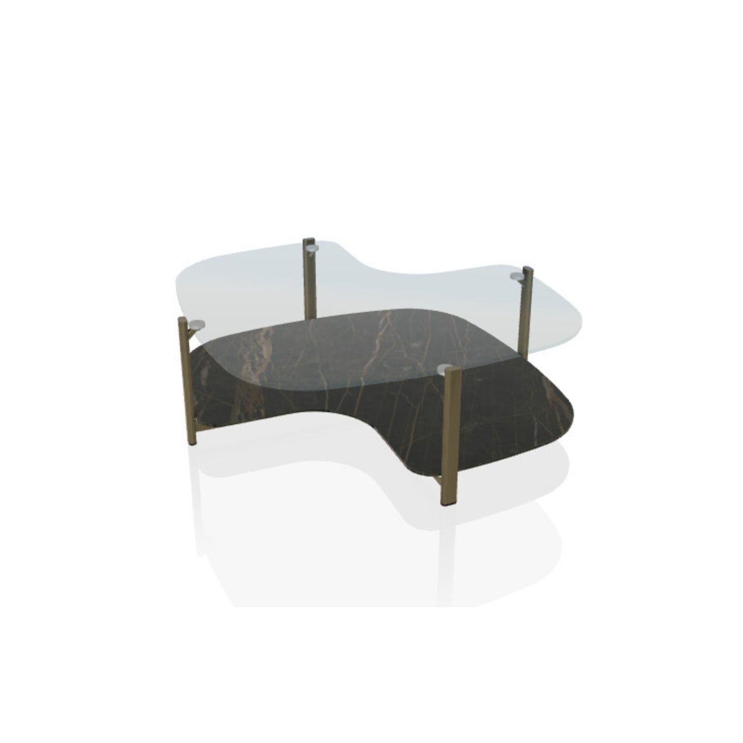 Pagoda Square Coffee Table
