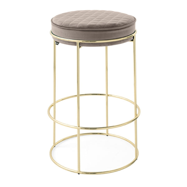 Atollo Stool - Polished Brass/Sand