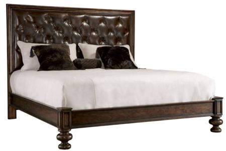commonwealth bed leather angle bernhardt